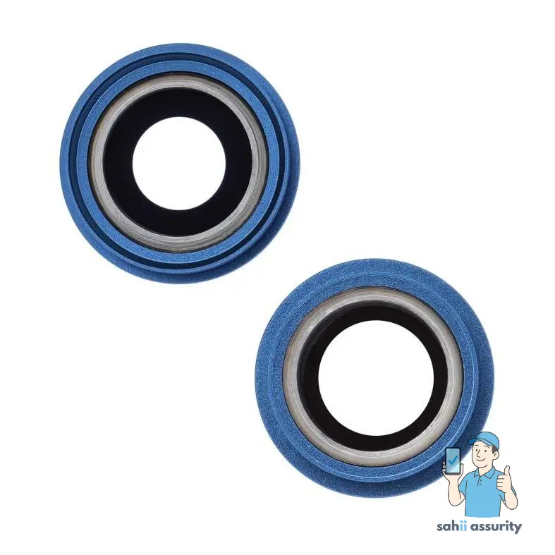 Camera Lens Glass with Frame for Apple iPhone 13 Blue thumbnail